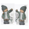 Elevate your holiday decor with the assortment of Green Girl and Boy figurines, each featuring a Bear and Lantern. Add a touch of festive charm and warmth to your space with these delightful and heart-warming holiday decorations. 