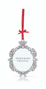 Tipperary Crystal Pearl Christmas Decoration Frame