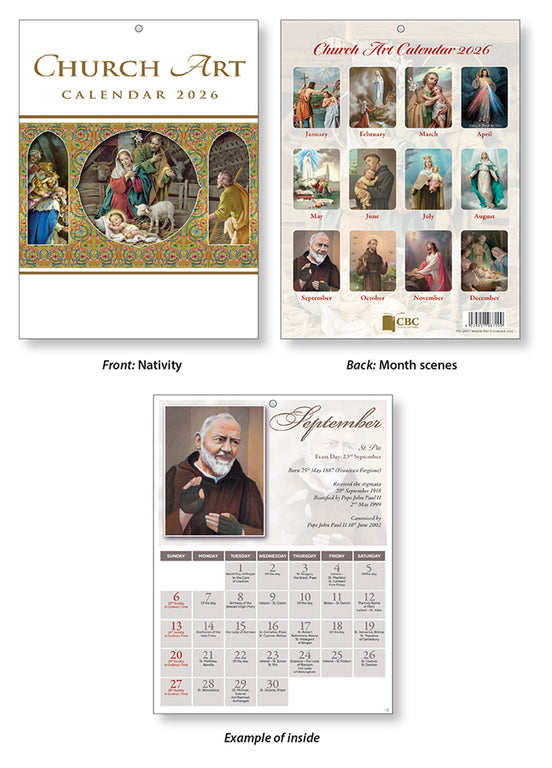 Church Art CalendarMonth Scenes
