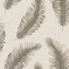 Belgravia Ciara Feather Vinyl Wallpaper Mocha close view photo of pattern