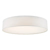 Cierro 6 Light Flush Ivory picture of the flush fitting design