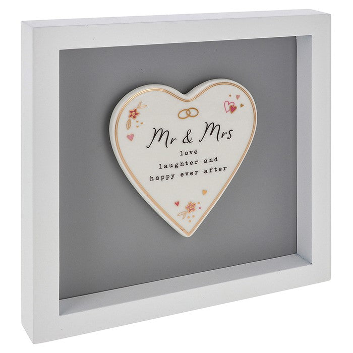 Heart Plaque Mr And Mrs