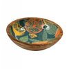 Citrus Zest Enamel Bowl Large in dark green