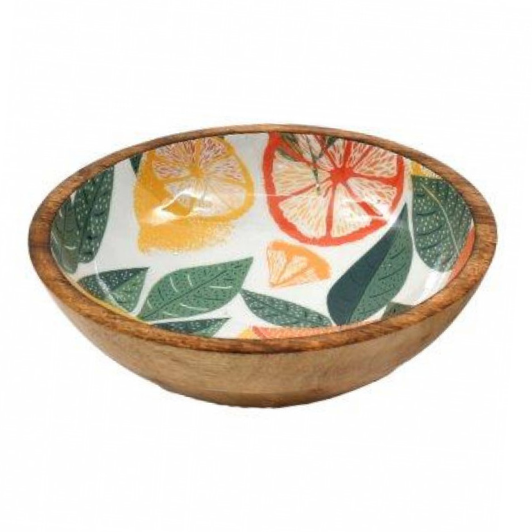Citrus Zest Enamel Bowl X Large - Wooden Bowl from Delph Collection