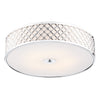 Civic 5 Light Flush Large Polished Chrome perfect for low ceilings