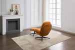 Clark Swivel Accent Chair Gold life style  back view photo