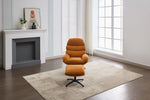 Clark Swivel Accent Chair Gold life style front view photo
