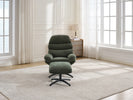 Clark Swivel Accent Chair Green life style front view photo