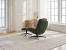 Clark Swivel Accent Chair Green life style back view photo