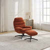 Clark Swivel Accent Chair Rust life style photo