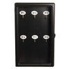 Clayre & Eef Key Cabinet Black front view picture of the key cabinet
