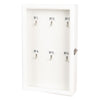 Clayre & Eef Key Cabinet White Wood picture on the white background