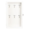 Clayre & Eef Key Cabinet White Wood front view picture of the key box