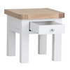 Functional side table for modern living spaces.