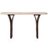 Clement Travertine Console Table front view picture of the table