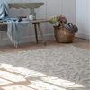 Laura Ashley Cleavers Floral Rug Natural lifestyle picture on the floor