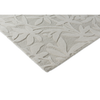 Laura Ashley Cleavers Floral Rug: a natural hand-tufted rug with a carved  leaves pattern