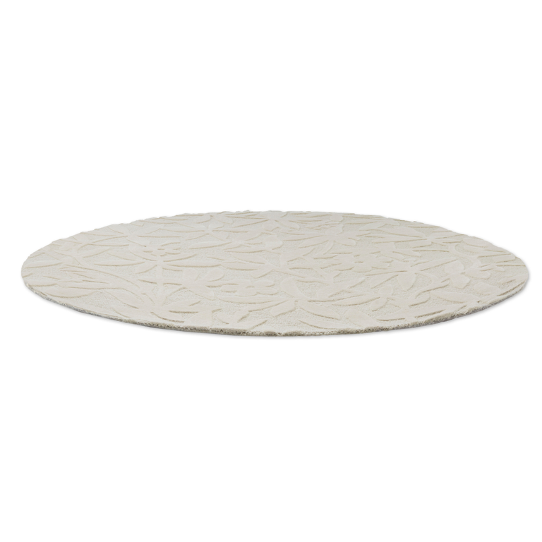 Laura Ashley Cleavers Floral Rug Natural Round