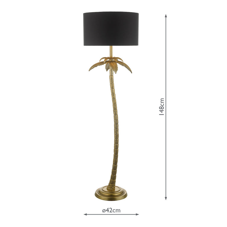 Coco Floor Lamp Antique Gold - Stylish Floor Light for Home Decor
