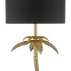 Coco Floor Lamp Antique Goldclose view picture of the palm design