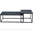 Cody Nest of Coffee Tables Black front view picture