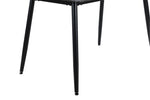 Cody Rectangle Dining Table 160 cm Black close view picture of the metal legs