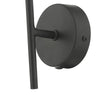 Cohen Wall Light Black With Opal Glass close view picture of the wall fitting