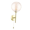 Cohen Wall Light Polished Gold With Twisted Amber Glass picture of the lamp design
