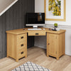 Chic Comfort: Corner Office Desk with Modern Design.