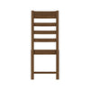 Modern Dining: Wooden Chair with Ladder Back Design.