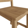 Contemporary Design: Wooden Dining Chair with Ladder Detail.