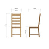 Upgrade Your Dining Experience with Ladder-Back Seating.