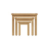 Sleek and Stylish Wooden Nesting Tables in a Set of Three.
