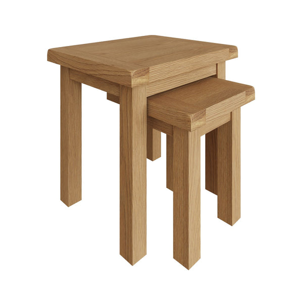 Chic Wooden Nest of Tables for Your Stylish Living Space.