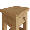 Luxury redefined: a sleek wooden side table with modern appeal.