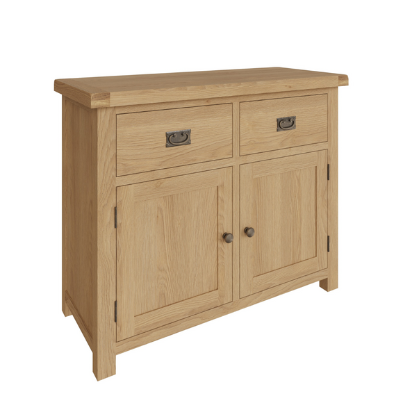 Chic Wooden Small 2-Drawer Sideboard for Stylish Storage.