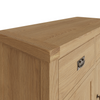 Elegant Storage: Compact Wooden Sideboard with 2 Drawers.