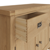 Contemporary Design: Small 2-Drawer Wooden Storage Solution.