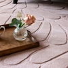 Laura Ashley Coleby Petals Floral Rug Chalk Pink close-up view picture of the pattern design