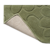 Laura Ashley Coleby Petals Floral Rug Hedgerow Green with a cotton and latex backing