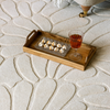 Laura Ashley Coleby Petals Floral Rug Ivory Cream close-up view picture of the pattern design