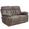 Colrein 2 Seater Sofa Recliner Dark Grey fabric manual recliner sofa for two
