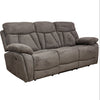 Colrein 3 Seater Sofa Recliner Dark Grey fabric sofa with manual reclining function