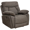 Colrein Fabric Recliner Chair Dark Grey manual recline with a water repilent fabric
