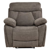 Colrein Fabric Recliner Chair Dark Grey with a soft armrests and headrest