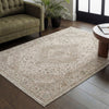 Concept Looms Comila Rug COM101 Ivory lifestyle picture inthe living room