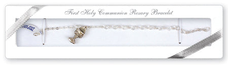 Communion Rosary Bracelet/Metal Filigree