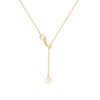 Tipperary Crystal Compass Star Pendant Gold with adjustable length chain