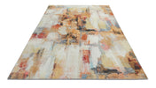 Concept Looms LUX03 Washable Rug Beige Multi made in an abstract design