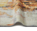 Concept Looms LUX03 Washable Rug Beige Multi with a bordered ends